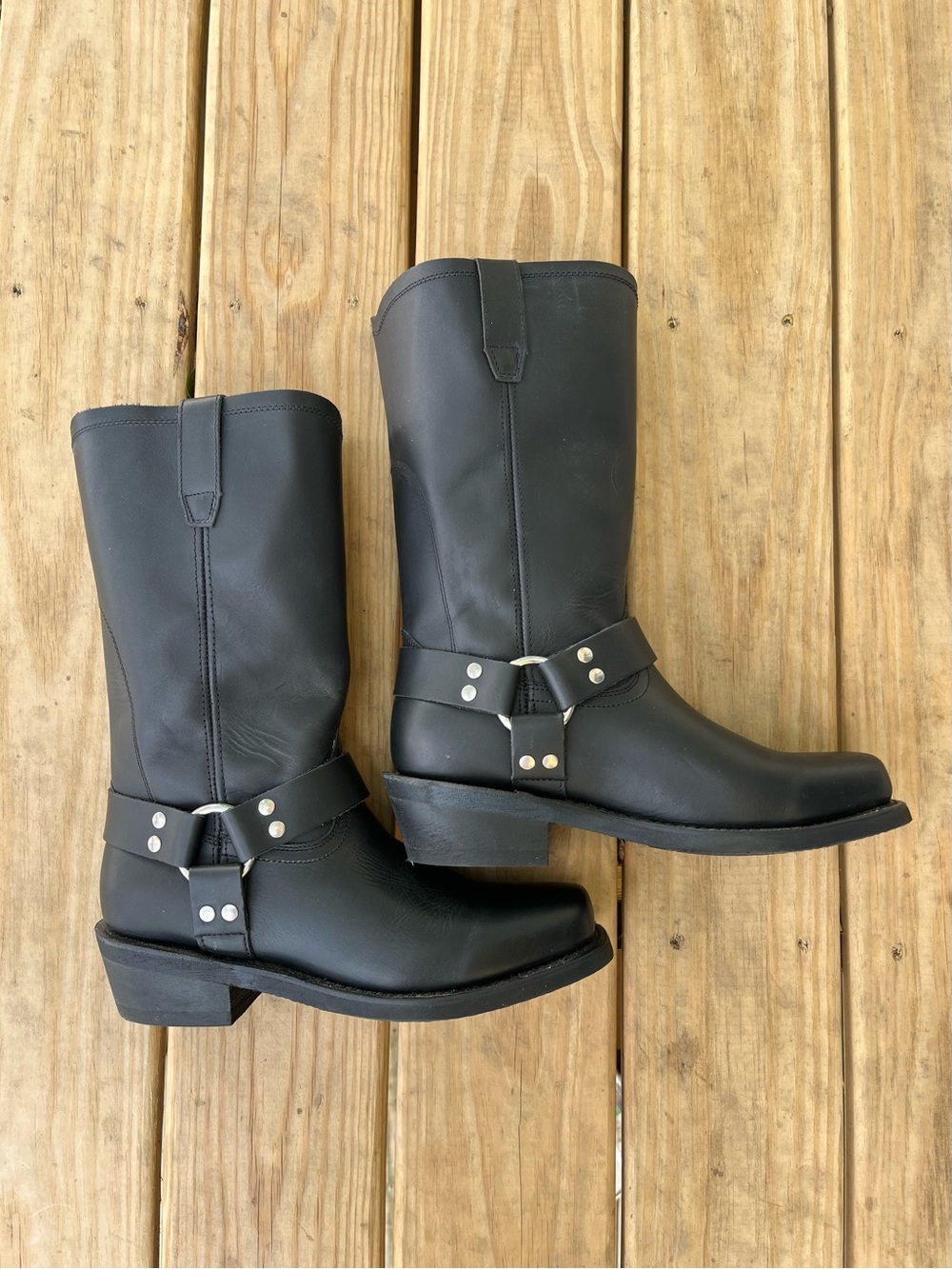 dingo Black Men's Harness Boots